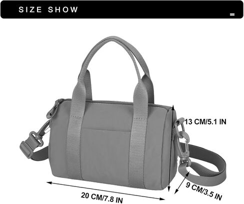 Mini Gym Bag for Women Small Sling Bag for Cute Travel Duffle Bags Workout Sport Crossbody Bag Personal Item Bags Black in Kuwait