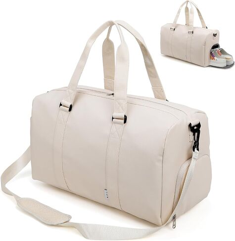 NOL NOL GAM GAM BAG للرجال والنساء مع مقصورات الأحذية والرطوبة ، جيوب متعددة | حزام كتف قابل للتعديل للرياضة والسفر واللياقة البدنية والتمرين واستخدام المستشفى ، الأسود in Kuwait