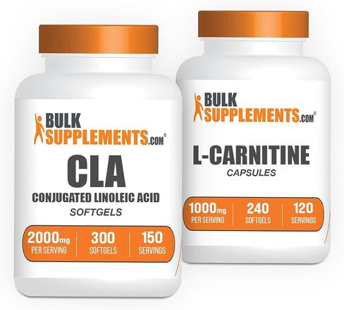 BulkSupplements CLA 2000mg Softgels + L-Carnitine Capsules Bundle in Saudi Arabia