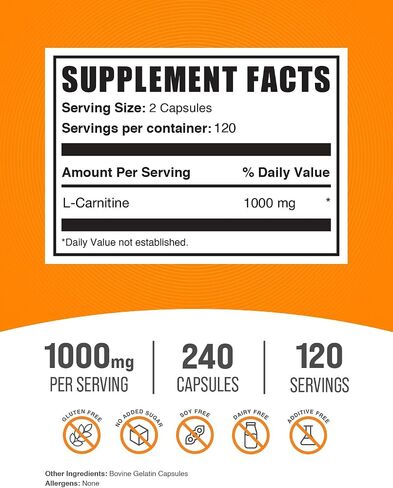 BulkSupplements CLA 2000mg Softgels + L-Carnitine Capsules Bundle in Saudi Arabia
