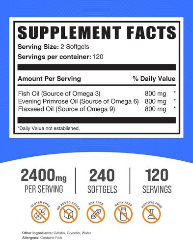 CLA 2000mg softgels + Omega 3-6-9 Softgels in Saudi Arabia