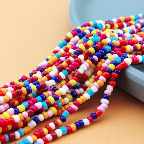 Bocar Long Multiple Strand Handmade Beaded Statement 33" Necklace for Women (NK-10235) in Saudi Arabia