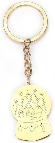 Merry Christmas Keychain,Christmas Tree Crystal Ball Gifts for Son,Boyfriend,Husband,Dad,Daughter,Mom in Kuwait