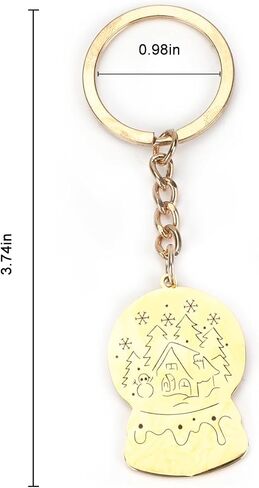Merry Christmas Keychain,Christmas Tree Crystal Ball Gifts for Son,Boyfriend,Husband,Dad,Daughter,Mom in Kuwait