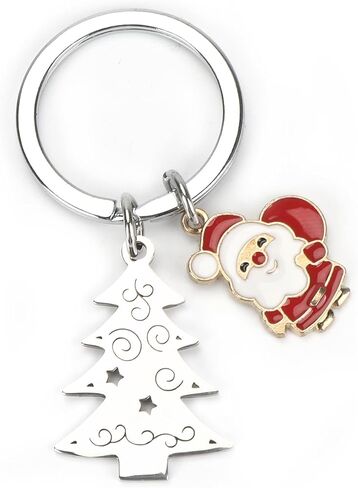 Merry Christmas Keychain,Christmas Tree Crystal Ball Gifts for Son,Boyfriend,Husband,Dad,Daughter,Mom in Kuwait