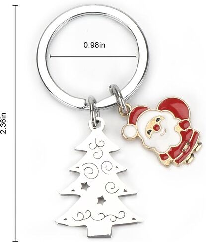 Merry Christmas Keychain,Christmas Tree Crystal Ball Gifts for Son,Boyfriend,Husband,Dad,Daughter,Mom in Kuwait