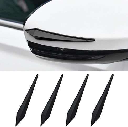 4PCS Car Door Edge Guard Protector, Self-Adhesive Vehicle Rearview Mirror Anti-Collision Strip, PVC Anti-Scratch Bumper Trim Guard, Universal Auto Body Accessory for Car SUV Truck (Black) in Saudi Arabia