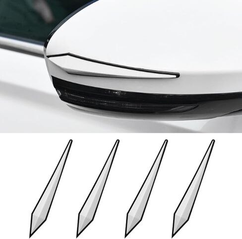 4PCS Car Door Edge Guard Protector, Self-Adhesive Vehicle Rearview Mirror Anti-Collision Strip, PVC Anti-Scratch Bumper Trim Guard, Universal Auto Body Accessory for Car SUV Truck (Black) in Saudi Arabia