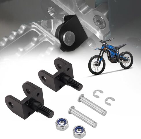 Foot Pegs Hoder for Talaria Sting MX3 MX4, 2PCS CNC Billet Aluminum Footpegs Bracket Clamps, Thicken Footrest Bracket for Talaria Electric Dirt Bike (Black) in Saudi Arabia