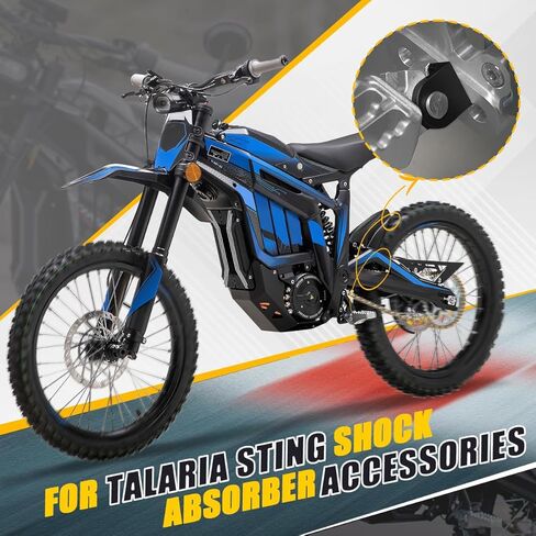 Foot Pegs Hoder for Talaria Sting MX3 MX4, 2PCS CNC Billet Aluminum Footpegs Bracket Clamps, Thicken Footrest Bracket for Talaria Electric Dirt Bike (Black) in Saudi Arabia