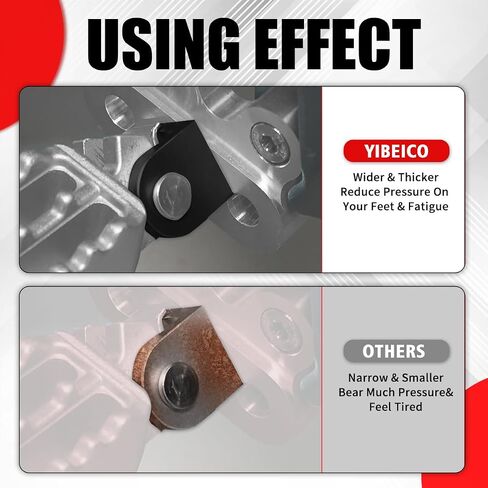 Foot Pegs Hoder for Talaria Sting MX3 MX4, 2PCS CNC Billet Aluminum Footpegs Bracket Clamps, Thicken Footrest Bracket for Talaria Electric Dirt Bike (Black) in Saudi Arabia