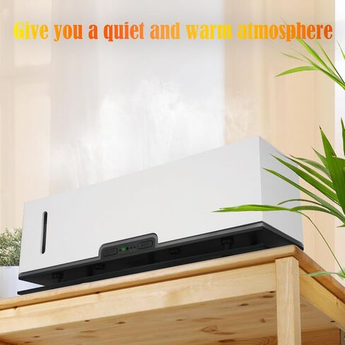 Diffuserlove Flame Diffuser Humidifier Essential Oil Diffusers 200ml Desk Aroma Diffusers for Home Office Cool Fire Air Diffuser (Size:9.8" L x 2.67" W x 3.5" H) in Saudi Arabia