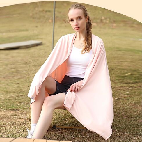 UPF 50+ Women Travel Scarf Sun Protective Shawl And Wrap Summer Swimsuit Beach Cover Up Cooling Blanket SLO5M231YT in Kuwait