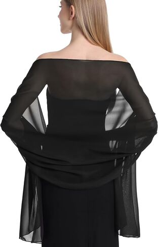 Sofier Shawls and Wraps for Women Evening Dresses Soft Sheer Chiffon Scarf Wedding Party Bridesmaid Gifts in Saudi Arabia