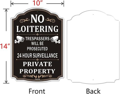 2 Pack No Trespassing Private Dock Property Signs 12 x 8 Inches Private Property Sign No Trespassing Sign Metal Sturdy Rust Aluminum aterproof Easy to Install in Kuwait