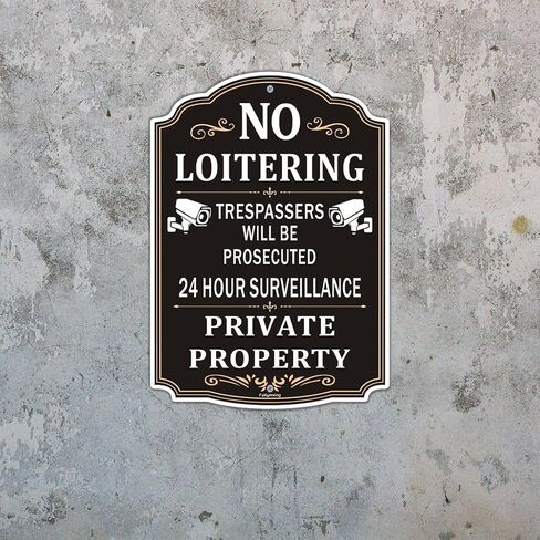 2 Pack No Trespassing Private Dock Property Signs 12 x 8 Inches Private Property Sign No Trespassing Sign Metal Sturdy Rust Aluminum aterproof Easy to Install in Kuwait