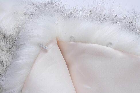 Caracilia Women Luxury Faux Fur Coat Jackets Wrap Cape Shawl for Wedding Party in Saudi Arabia
