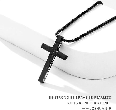 Basketball Cross Necklace for Boys Men Inspirational Christian Bible Verse Cross Pendant Stainless Steel Chain 20+2 inch Basketball Jewelry Religious Gift for Men in Kuwait