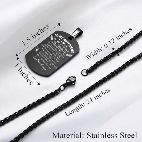 To My Son Husband Boyfriend American Flag Cross Necklace Dog Tag Pendant Chain Easter Valentines Fathers Day Christmas Birthday Graduation Thanksgiving Christian Religious Gifts for Boys Men Him in Kuwait