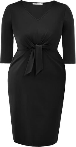 Pinup Fashion Women Plus Size Work Dresses - حفل زفاف كوكتيل شبه رسمي in Saudi Arabia