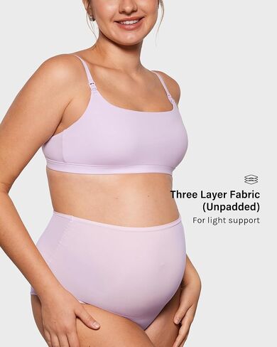 INLYRIC Women's Inbarely Soft Nursing Bras Unlined Bralettes Maternity Bra for Breastfeeding Unpadded Comfy Sleep Seamless in Kuwait
