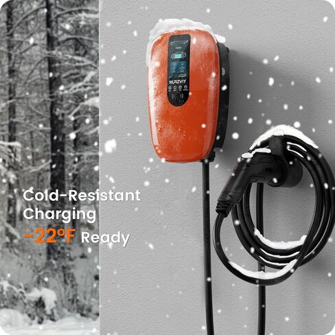 Level 2 EV Charger for Home 48 Amp 240V Electric Vehicle Charging Station with App Control, Indoor/Outdoor EVSE with WiFi/Bluetooth, Hardwired in Saudi Arabia