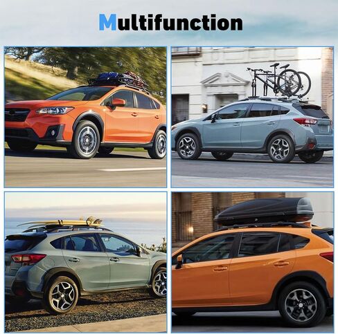 قضبان صليب رف سقف هيكا تناسب سوبارو XV Crosstrek 2013-2025 Crassbars Cargar Cargo Carrier Aluminium Retop in Kuwait