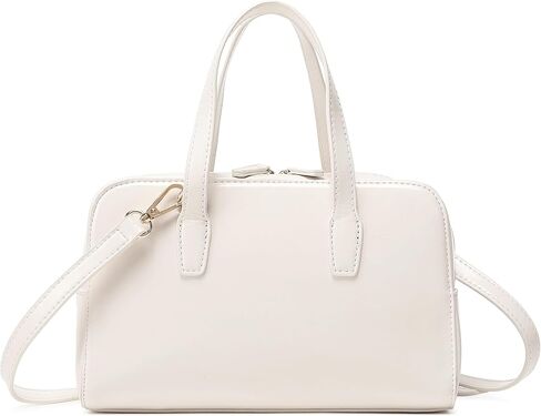 Women's Boston Bowler Top Handle Satchel Bag with Detachable Crossbody Strap in Saudi Arabia
