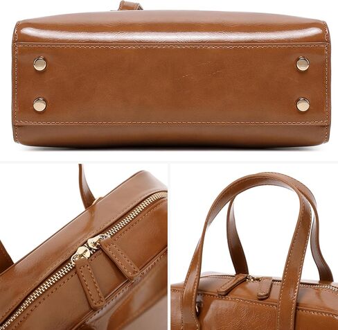 Women's Boston Bowler Top Handle Satchel Bag with Detachable Crossbody Strap in Saudi Arabia