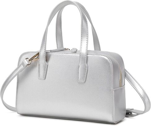Women's Boston Bowler Top Handle Satchel Bag with Detachable Crossbody Strap in Saudi Arabia