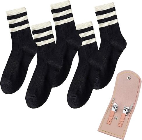 Aesthetic matching socks,Stylish Women's Casual Comfort Athletic Socks, Crew Socks for Women in Kuwait