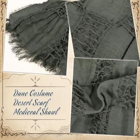 Nezababycos Post Authaleptic Rooded Shawl Darf Renaissance Cowl Cowl Cape Cape Tattern in Kuwait