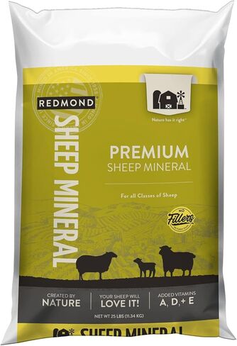 Redmond All Natural Sheep Mineral Supplement - Essential Trace Minerals for Overall Health and Growth Support - 5 lbs in Kuwait