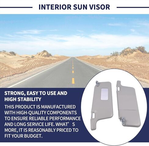 2PCS Interior Sun Visor Sunvisor Compatible with Honda Civic 1996 1997 1998 1999 2000 iES CX DX EX EXR HX LX Replace 83230-S01-A32ZC 83280-S01-A32ZA Pair Left & Right Sun Visors in Saudi Arabia