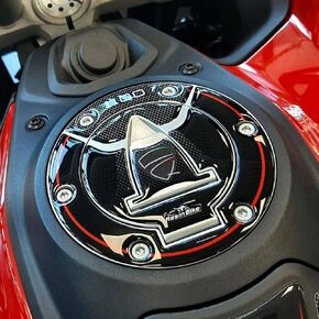 Motorcycle 3D Stickers Compatible with Ducati Multistrada V4 2021. Front Mudguard Protection from Bumps and Scratches. Resin Stickers - Made in Italy