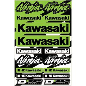 D'cor Visuals 40-20-102 Kawasaki Street Decal Sheet, 1 Pack