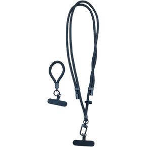 2 Pads Phone Lanyard Adjustable Neck Strap and Wrist Strap with 2pcs Cell Phone Patchs for Most Smartphones