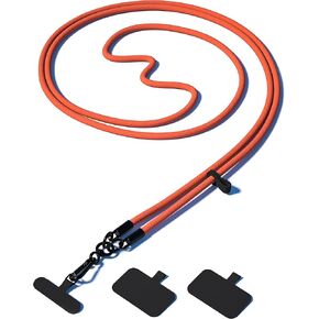 حبل طويل للهاتف، حزام هاتف للرقبة قابل للتعديل، حبل للهاتف الخلوي من النايلون العالمي، حبال ×1 + رقعة هاتف ×3، متوافق مع معظم الهواتف المحمولة (أخضر) in Kuwait