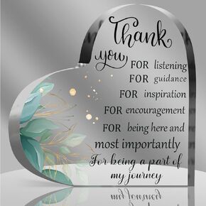 Thank You Gift for Women, Heart-Shaped Acrylic Desk Decor with Appreciation Message for Women, Teacher, Coworkers, Friend, Boss, Appreciation Gifts for Women in Kuwait