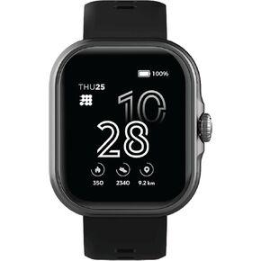 Cubitt Viva Smartwatch/Fitness Tracker with 1.84" Touch AMOLED Screen, Bluetooth Calling, 60+ Sports, Blood Oxygen, Heart Rate, Stress and Sleep Monitor, Waterproof, Step Counter for Men and Women in Kuwait