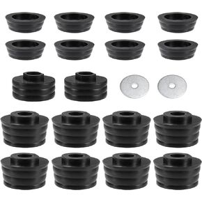 X AUTOHAUX 1 Set Body Mount Bushing Kit for Ford F250 F350 Super Duty 1999-2018 Body Cab Mounts and Washers
