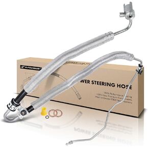 A-Premium Power Steering Pressure Hose Line Assembly Compatible with Hyundai Santa Fe 2007-2008 V6 3.3L Pump To Rack Replace# 575100W500