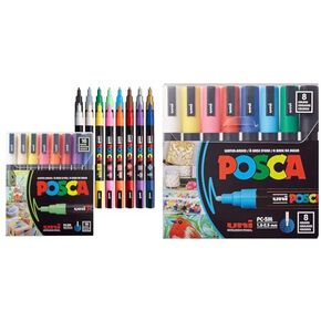 Posca Acrylic Paint Marker Set, Glitter, Assorted
