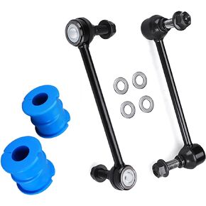Front Sway Bar Link and Bushing Kit for Jeep Liberty 2002-2007, 4PC K7391 K200161 Front Stabilizer Bar Link Front to Frame Stabilizer Bar Bushing Kit Set