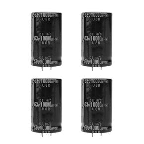 Audio Capacitor, 4Pcs 10000uF 63V Electronic Capacitor Audio Capacitor for Amplifier