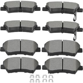 Ceramic Brake Pads Kits,SCITOO 8pcs Brakes Pads Set fit for 2011-2016 for Hyundai Elantra,2013 for Hyundai Elantra Coupe,2013-2017 for Hyundai Elantra GT