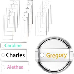 40OZ Customizable Mini Acrylic Name ID Plate for Stanley 40 OZ Tumbler Personalized Name Plate Name Tag for Stanley Cup Identification Plate Acrylic Tumbler tag (15ykl)