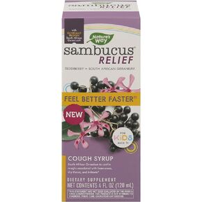Natures Way Elderberry + South African Cough Syrup, 4 FZ
