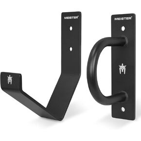 Meister XSteel Battle Rope Wall Mount Kit w/Anchor & Storage Hook - Matte Black