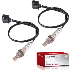 2PC O2 Oxygen Sensor Upstream/Downstream Compatible with Dodge Ram Caravan Challenger Durango Nitro ​Jeep Commander Grand Cherokee Wrangler Chrysler Replace# 234-4587 250-24253